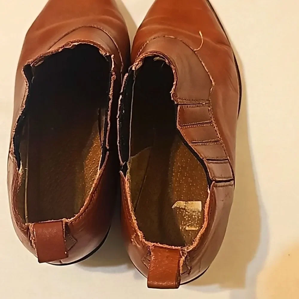 Cougar‎ vintage western leather booties size 7.5